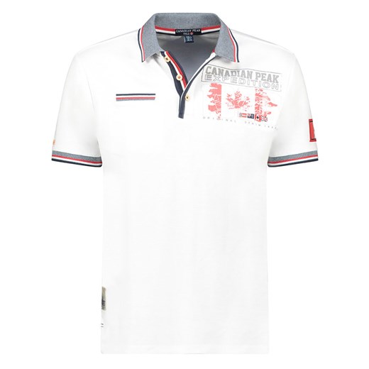 Canadian Peak Koszulka polo &quot;Krusteak&quot; w kolorze białym ze sklepu Limango Polska w kategorii T-shirty męskie - zdjęcie 180354819