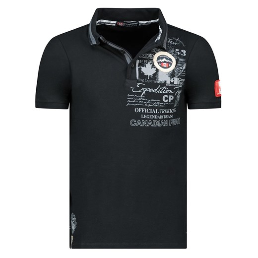 Canadian Peak Koszulka polo &quot;Karueneak&quot; w kolorze czarnym ze sklepu Limango Polska w kategorii T-shirty męskie - zdjęcie 180354829