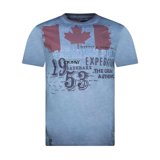 Canadian Peak Koszulka &quot;Jeleganteak&quot; w kolorze niebieskim ze sklepu Limango Polska w kategorii T-shirty męskie - zdjęcie 180354865