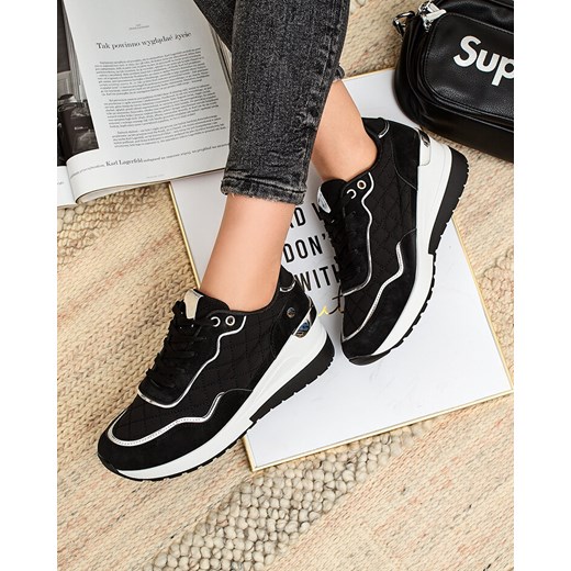 Royalfashion Sportowe sneakersy damskie na koturnie Lololi ze sklepu royalfashion.pl w kategorii Buty sportowe damskie - zdjęcie 180355675