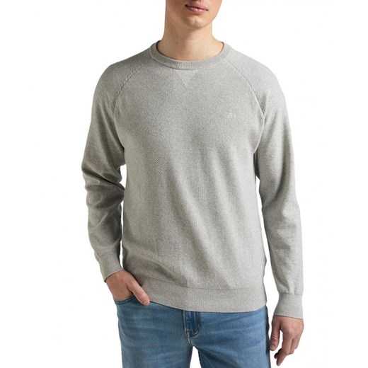 LEE RAGLAN CREW KNIT MĘSKI SWETER KLASYCZNY LOGO GREY MELE L83PKH37 112145613 ze sklepu YouNeedit.pl w kategorii Swetry męskie - zdjęcie 180355916