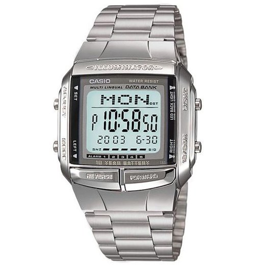 ZEGAREK CASIO DB-360-1A - 3 LATA GWARANCJI, WYSYŁKA GRATIS! happytime-com-pl szary Zegarki damskie