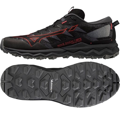 Buty do biegania Mizuno Wave Daichi J1GJ225601 GORE-TEX czarne ze sklepu ButyModne.pl w kategorii Buty sportowe męskie - zdjęcie 180357157