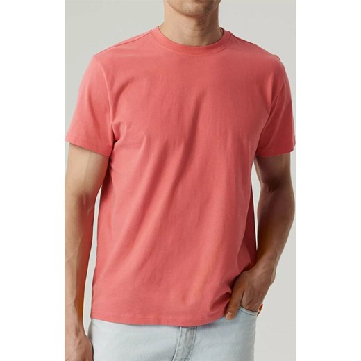Atlantic t-shirt męski NMT-033-KORALOWY, Kolor koralowy, Rozmiar S, ATLANTIC ze sklepu Primodo w kategorii T-shirty męskie - zdjęcie 180358365