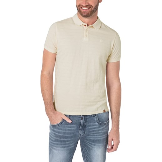 Timezone Koszulka polo w kolorze beżowym ze sklepu Limango Polska w kategorii T-shirty męskie - zdjęcie 180358538