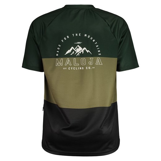 T-shirt męski Maloja z napisem z krótkimi rękawami