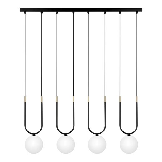 Wisząca lampa czteropunktowa czarno-biała E7-S54 ze sklepu Edinos.pl w kategorii Lampy wiszące - zdjęcie 180358887