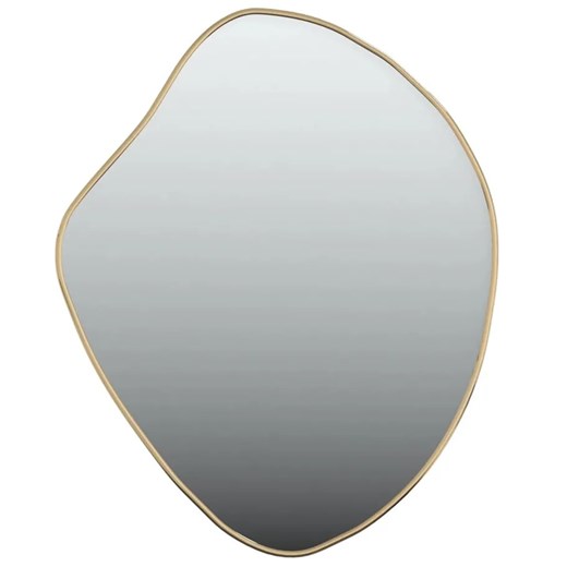 Złote lustro wiszące w stylu glamour 60x50 cm K3-S71 ze sklepu Edinos.pl w kategorii Lustra - zdjęcie 180358906