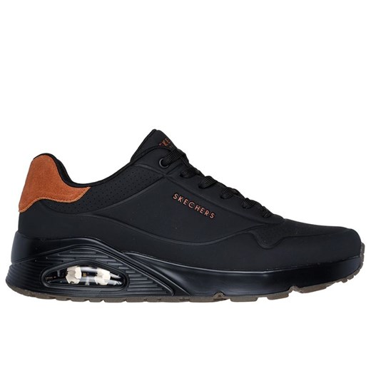 Buty męskie Skechers Uno Suited On Air 183004BBK - czarne ze sklepu streetstyle24.pl w kategorii Buty sportowe męskie - zdjęcie 180359279