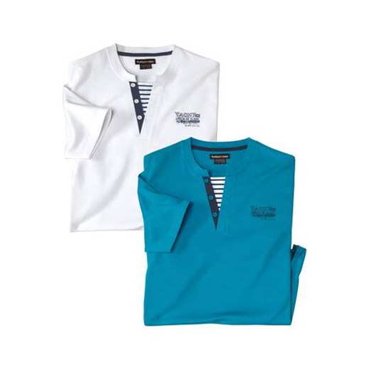 Zestaw 2 koszulek Palm Club ze sklepu Atlas For Men w kategorii T-shirty męskie - zdjęcie 180361725