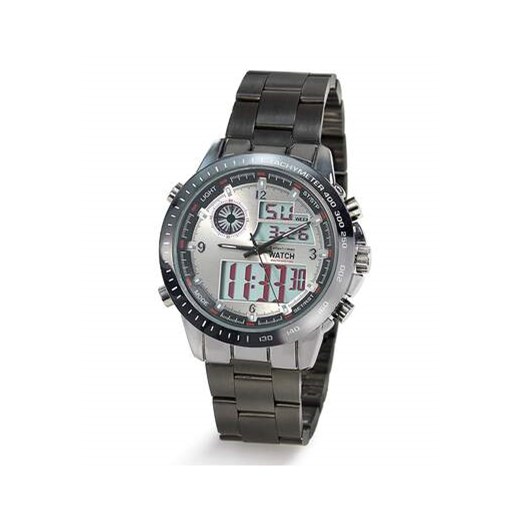 Analogowo-cyfrowy zegarek z chronometrem + 2 wymienne paski ze sklepu Atlas For Men w kategorii Zegarki - zdjęcie 180361728