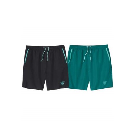 Zestaw 2 par sportowych szortów z mikrofibry ze sklepu Atlas For Men w kategorii Spodenki męskie - zdjęcie 180361745