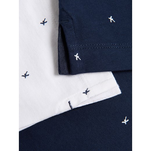 T-shirt męski Reserved biały z krótkimi rękawami 