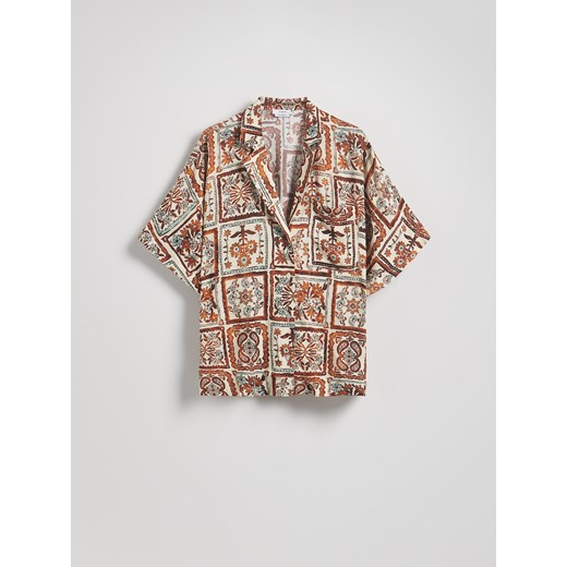Reserved - Koszula z wiskozy - wielobarwny Reserved M Reserved
