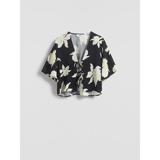 Reserved - Bluzka z wiązaniem - wielobarwny Reserved M Reserved