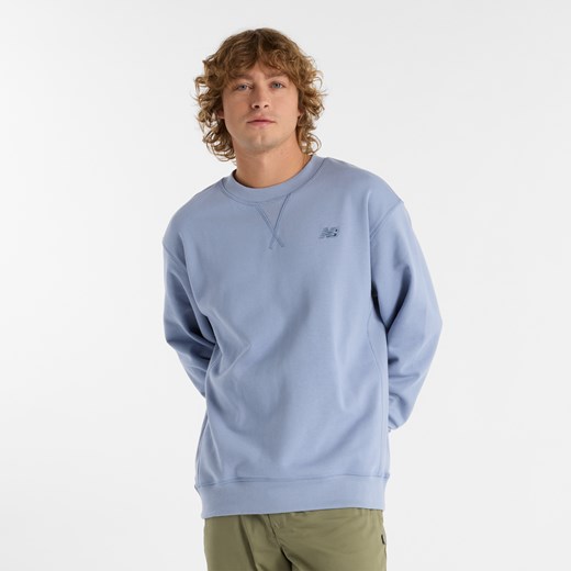 Bluza męska New Balance MT41506DUS – niebieska ze sklepu New Balance Poland w kategorii Bluzy męskie - zdjęcie 180366116