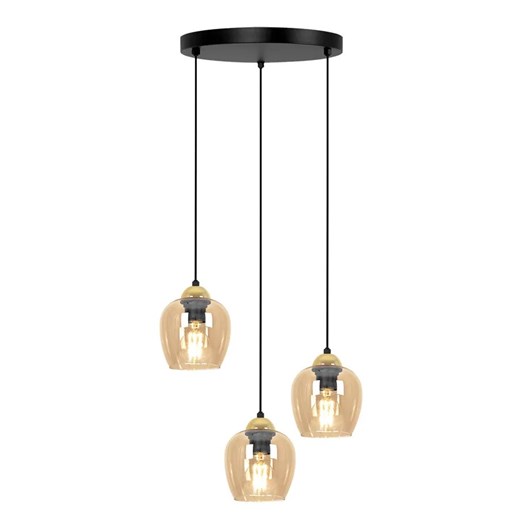 Lampa wisząca z delikatnym kloszem beżowa K6-A14 ze sklepu Edinos.pl w kategorii Lampy wiszące - zdjęcie 180366185