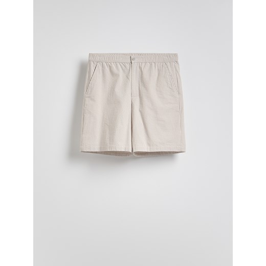 Reserved - Szorty loose fit - beżowy Reserved L Reserved