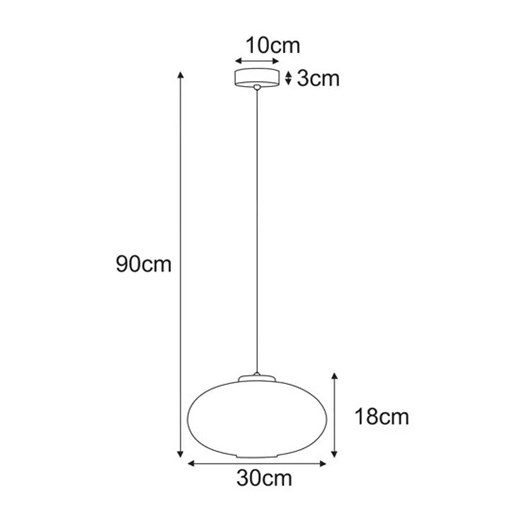 Beżowa lampa wisząca z ryflowanym kloszem - J046-Lewiro Lumes One Size Edinos.pl