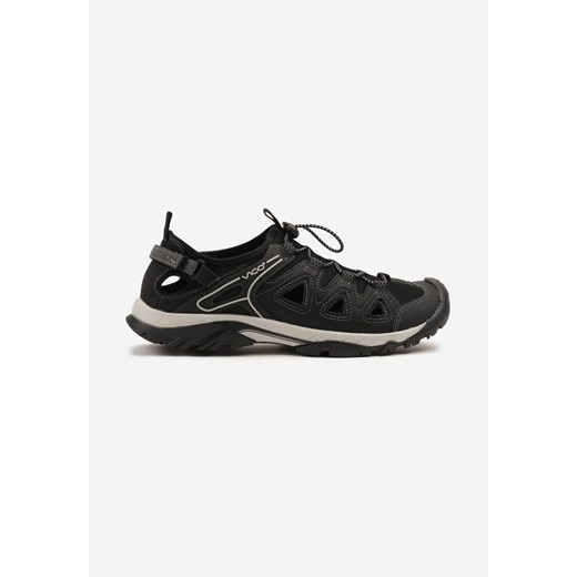 Czarne Buty Sportowe Sneakersy z Geometrycznym Wzorem Ainira ze sklepu born2be.pl w kategorii Buty sportowe męskie - zdjęcie 180369217
