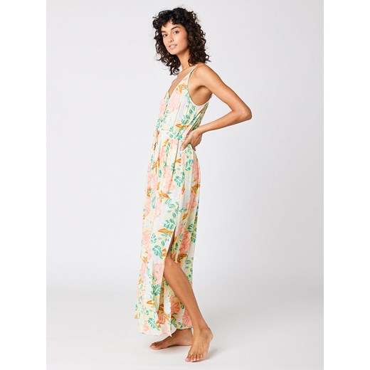 Sukienka Rip Curl na lato z wiskozy maxi na ramiączkach 