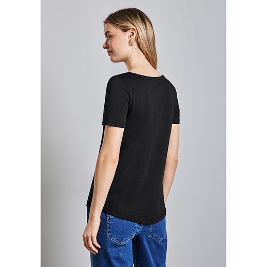 Street One bluzka damska z okrągłym dekoltem z krótkim rękawem w miejskim stylu 