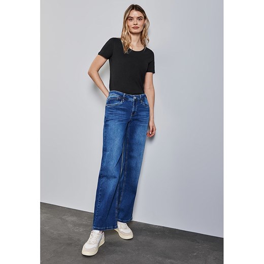 Bluzka damska Street One z krótkim rękawem w miejskim stylu z okrągłym dekoltem bawełniana 