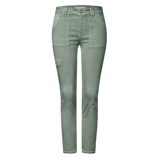 Street One Spodnie - Skinny fit - w kolorze khaki Street One W27/L28 wyprzedaż Limango Polska