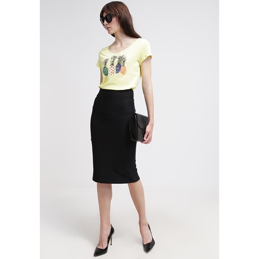 Esprit Tshirt z nadrukiem lemon zalando czarny bawełna