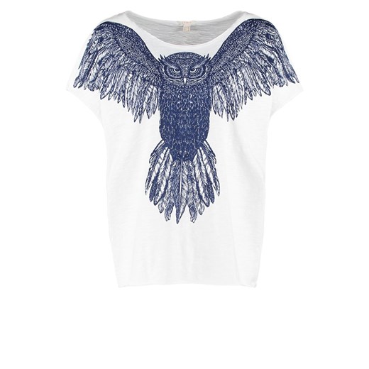 Esprit Tshirt z nadrukiem white zalando niebieski abstrakcyjne wzory