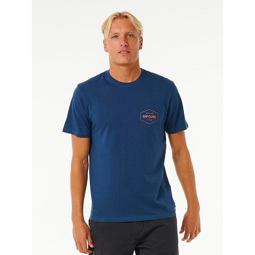 Rip Curl Koszulka w kolorze granatowym ze sklepu Limango Polska w kategorii T-shirty męskie - zdjęcie 180373295