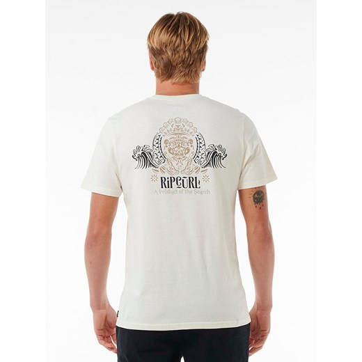 T-shirt męski Rip Curl biały z krótkim rękawem