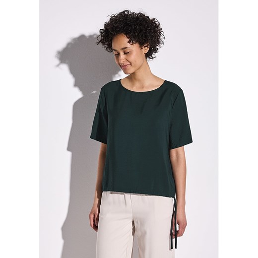 Bluzka damska Street One z poliamidu z okrągłym dekoltem z krótkim rękawem 
