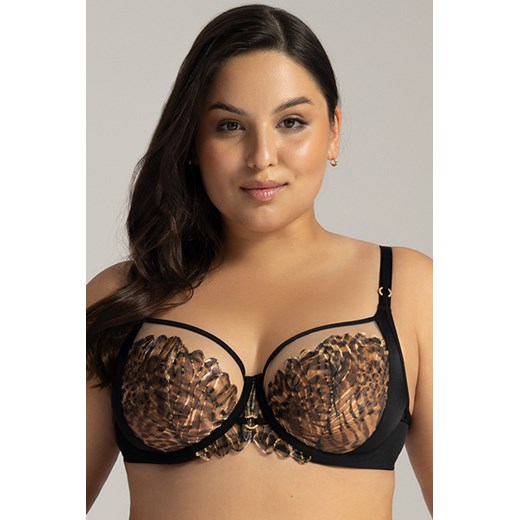 Biustonosz Ave lingerie elegancki czarny