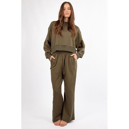 Komplet bluza+spodnie Dkaren DK-K-B23 khaki ze sklepu kontri.pl w kategorii Komplety i garnitury damskie - zdjęcie 180374155