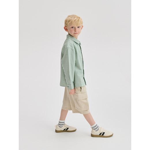 Reserved - Szorty cargo - beżowy Reserved 116 (5-6 lat) Reserved