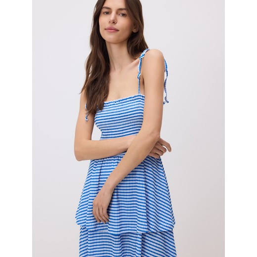 Sukienka Reserved na ramiączkach casual w paski 