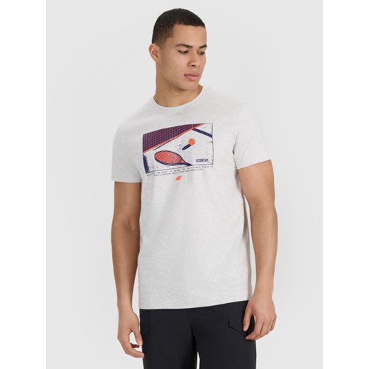 T-shirt męski 4F z jerseyu z krótkimi rękawami