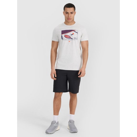 T-shirt męski 4F z krótkimi rękawami z jerseyu młodzieżowy