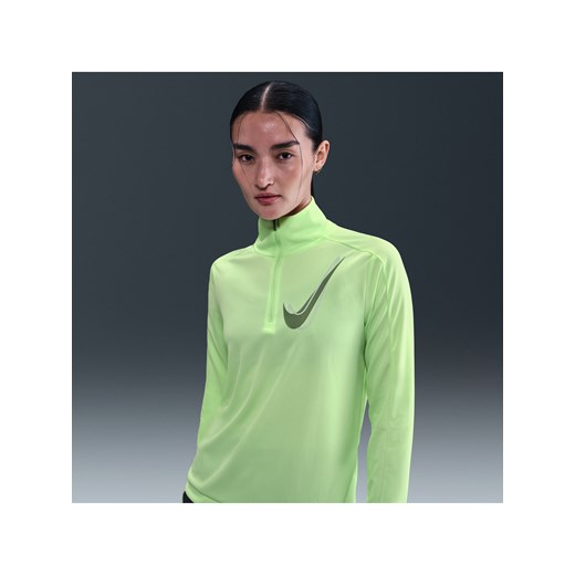 Bluzka damska Nike w sportowym stylu zielona z krótkimi rękawami
