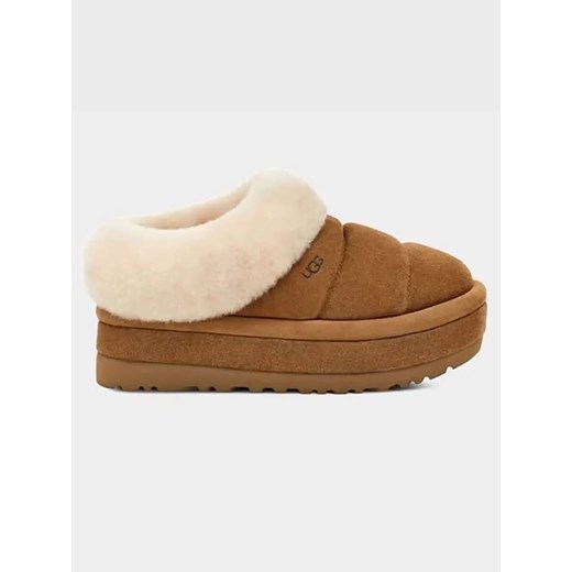 UGG Skórzane kapcie &quot;Tazzlita&quot; w kolorze jasnobrązowym ze sklepu Limango Polska w kategorii Kapcie damskie - zdjęcie 180376807