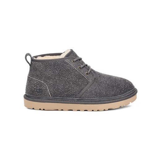 UGG Skórzane botki &quot;Neumel Shaggy&quot; w kolorze szarym ze sklepu Limango Polska w kategorii Buty zimowe męskie - zdjęcie 180376816