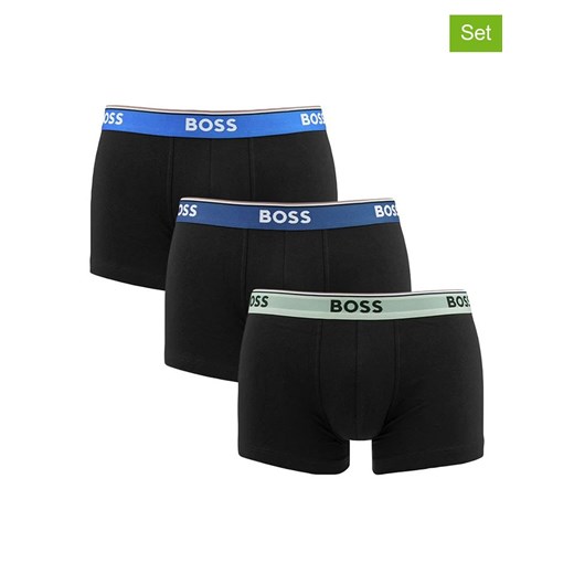 Hugo Boss Bokserki (3 pary) w kolorze czarnym ze sklepu Limango Polska w kategorii Majtki męskie - zdjęcie 180376927