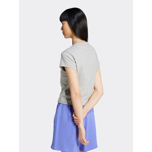 Bluzka damska Adidas w sportowym stylu z okrągłym dekoltem z krótkim rękawem 