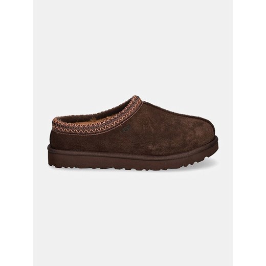 UGG Skórzane kapcie &quot;Tasman&quot; w kolorze brązowym ze sklepu Limango Polska w kategorii Kapcie damskie - zdjęcie 180378337