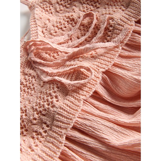 Sukienka Reserved na ramiączkach midi prosta 