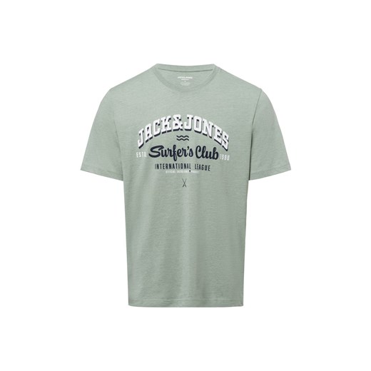 Jack & Jones Koszulka Jack &amp; Jones Mężczyźni Bawełna seledynowy nadruk ze sklepu vangraaf w kategorii T-shirty męskie - zdjęcie 180379955