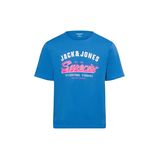 Jack & Jones Koszulka Jack &amp; Jones Mężczyźni Bawełna biały nadruk ze sklepu vangraaf w kategorii T-shirty męskie - zdjęcie 180379958