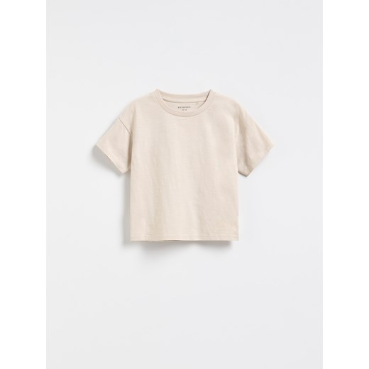 Reserved - Bawełniany t-shirt 3 pack - beżowy Reserved 110 (4-5 lat) Reserved