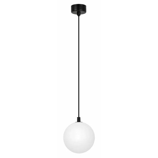 Biała lampa wisząca ze szklanym kloszem - J061-Asejo Lumes One Size Edinos.pl